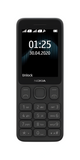 Nokia 125 Dual SIM Feature Mobile, Wireless FM Radio and Built-in Torch (Black)