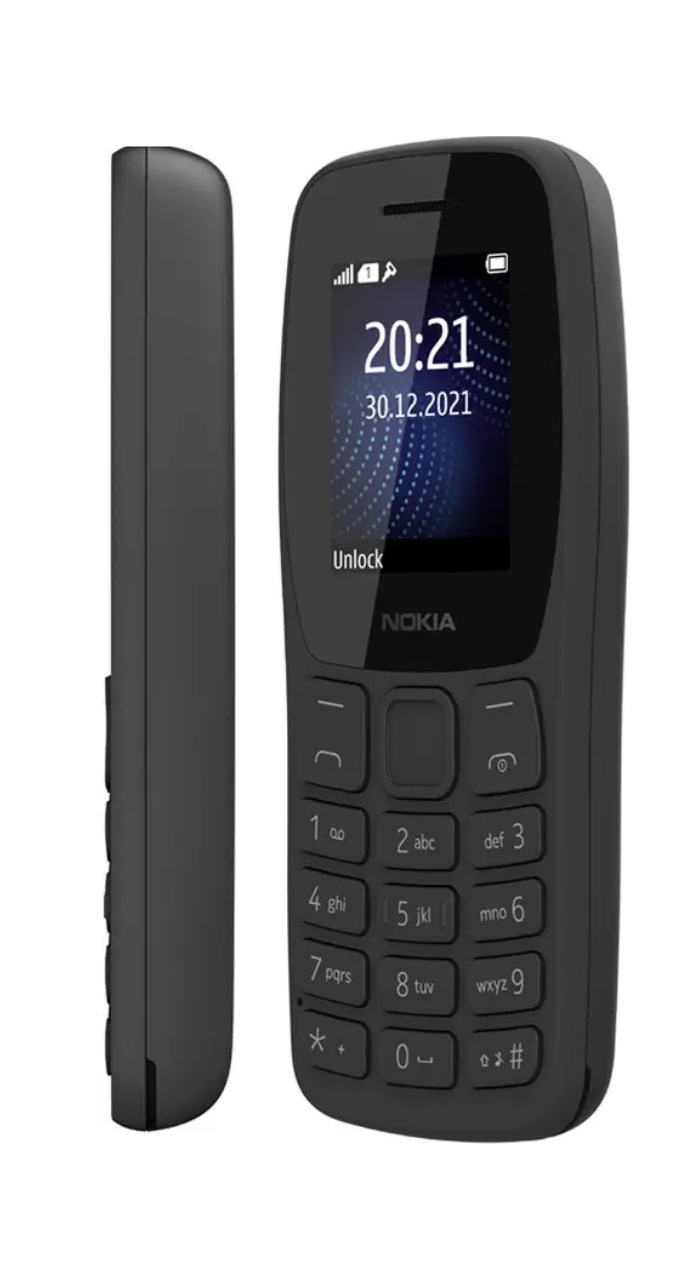 Nokia 105 Classic with Charger  (Charcoal)