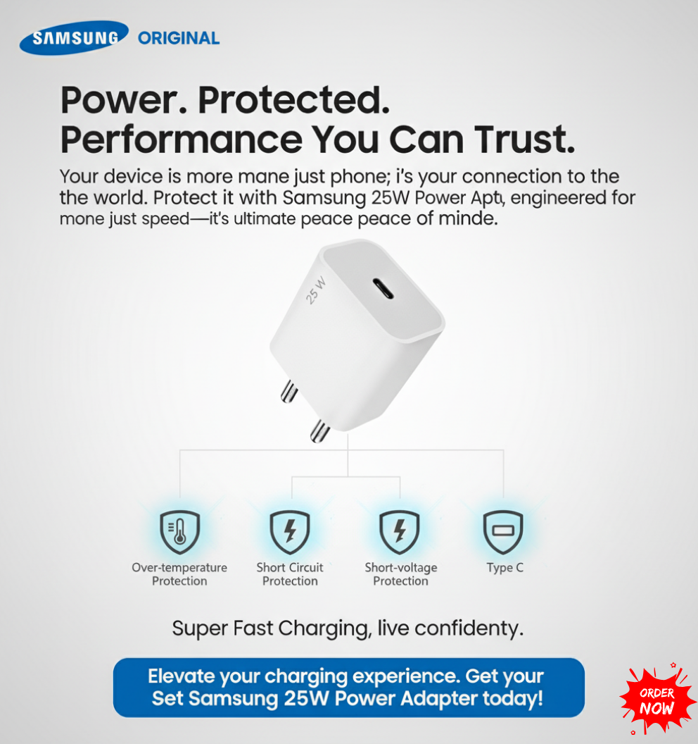 Samsung 25 W GaN 3 A Wall Charger for Mobile  (White)
