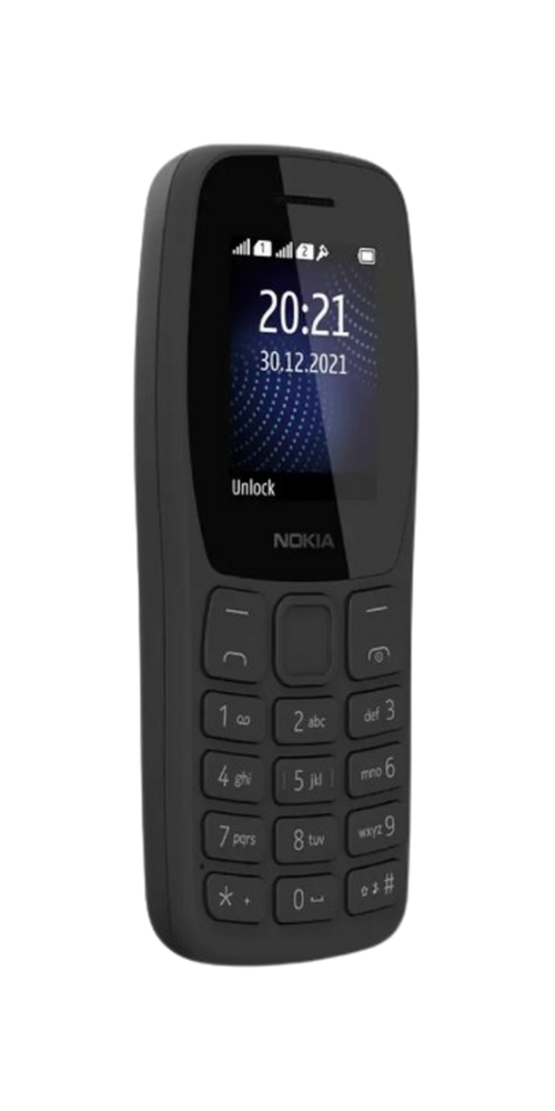 Nokia 105 Dual Sim, Keypad Mobile Phone with Wireless FM Radio  (Charcoal)
