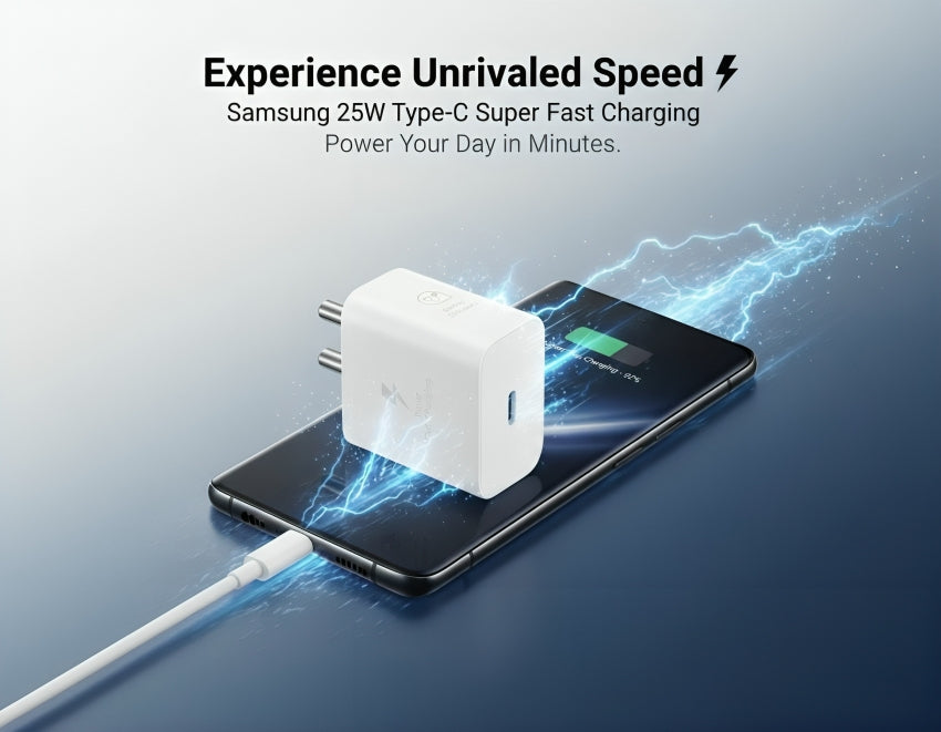 Samsung 25 W GaN 3 A Wall Charger for Mobile  (White)